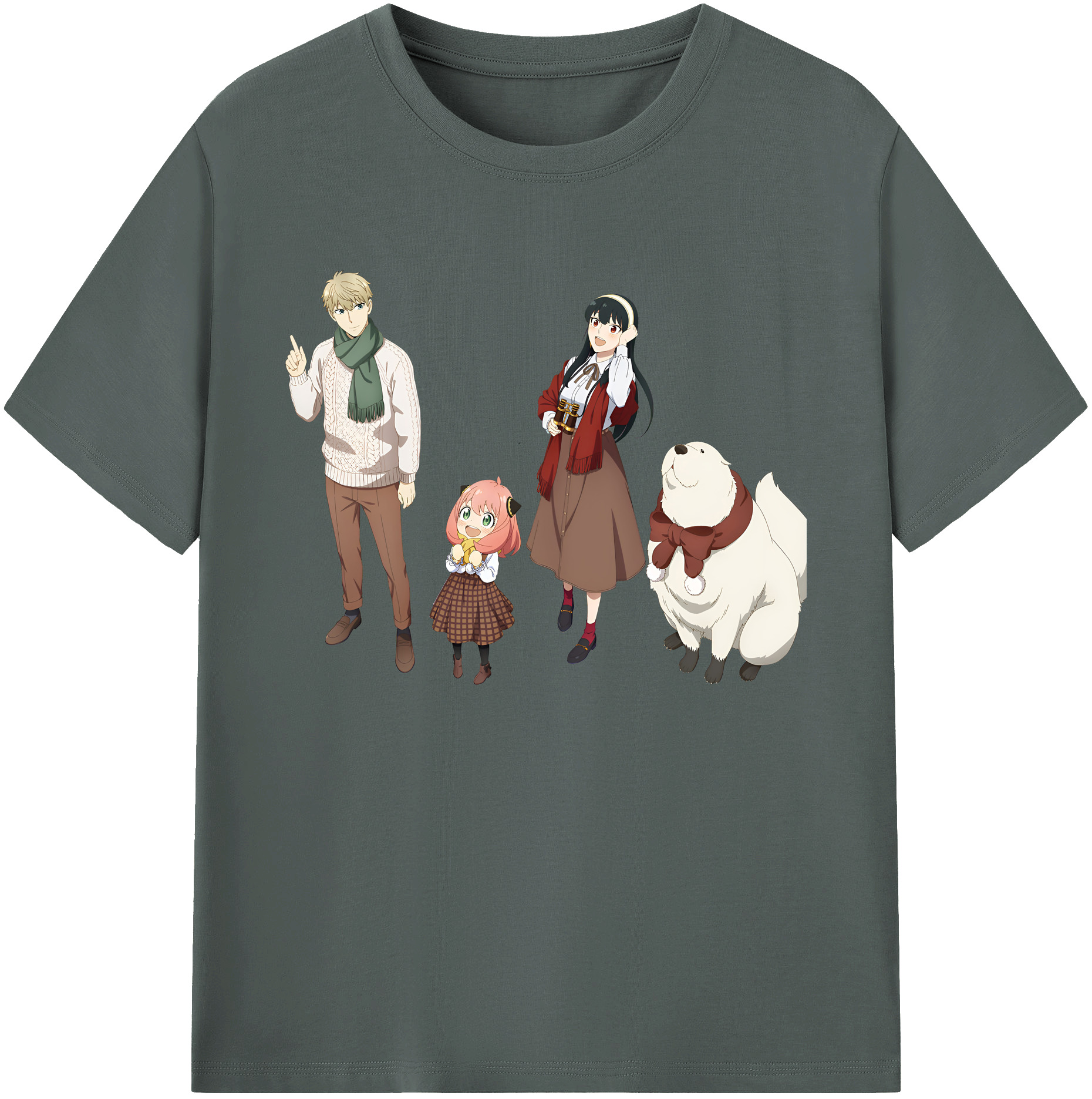 （画像用） SPY×FAMILY间谍家家酒 綿100％ メンズ半袖Tシャツ｜肌触りやわらか＆通気性